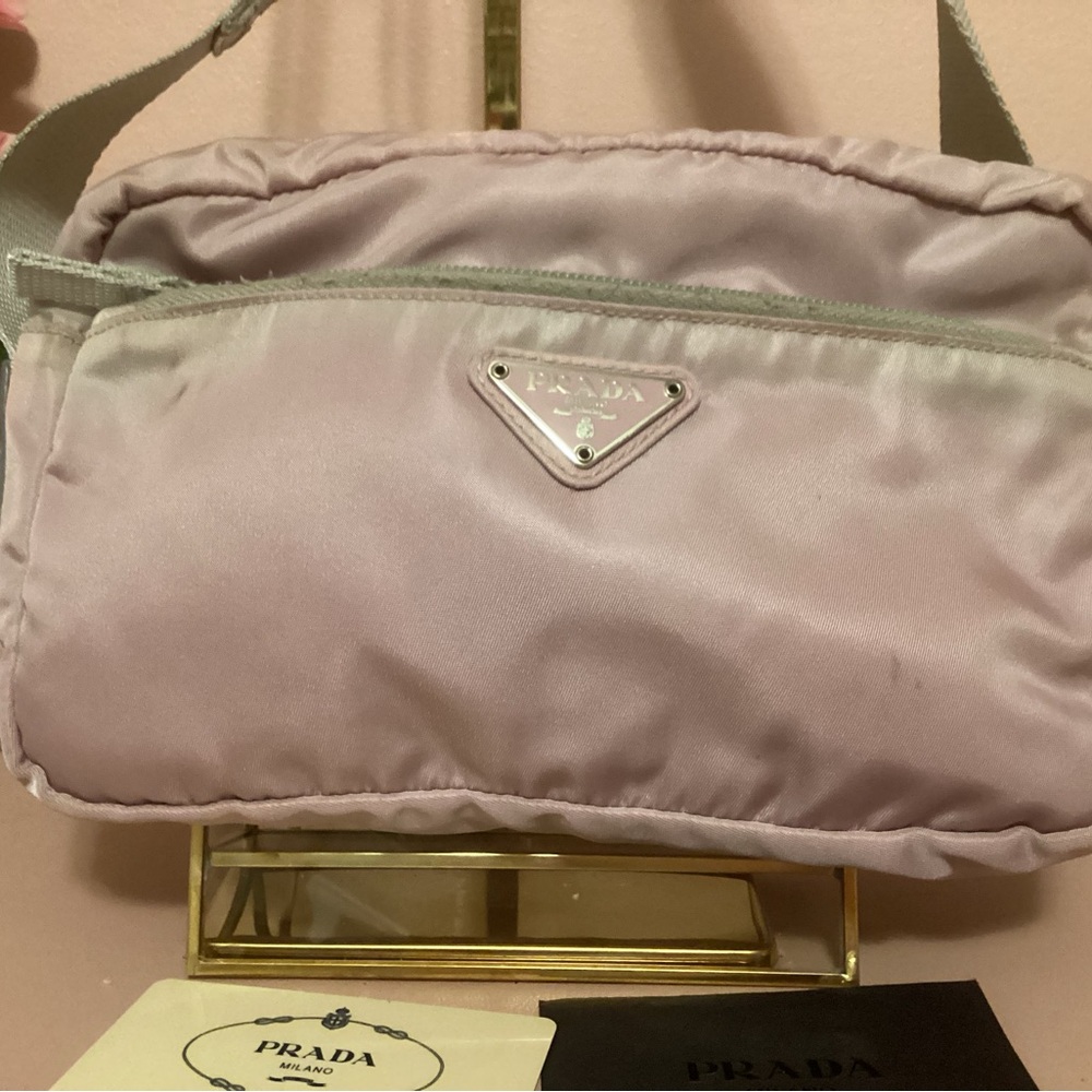 Prada Light Lavanda Tessuto Nylon Crossbody Bag
